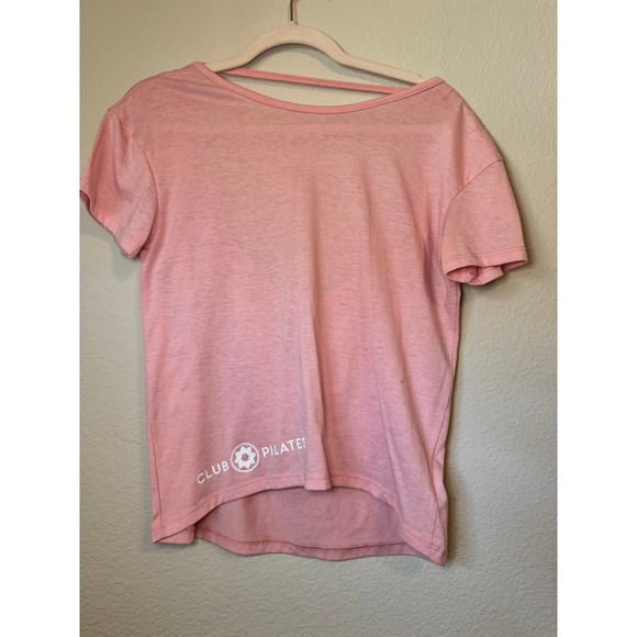 Club Pilates Active Top Open Back Workout Tee Athleisure T-Shirt Small - Picture 1 of 3
